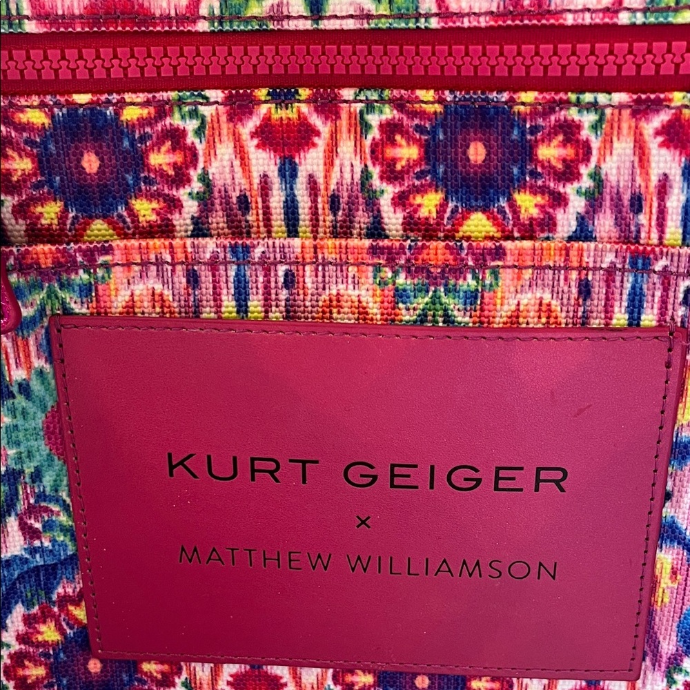 Limited Edition Kurt Geiger x Matthew Williamson Colorful Patterned Tote Bag - Picture 8 of 16